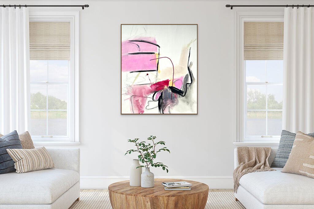 Two Stories - Adrienn Krahl - Abstract Painting - Ideelart