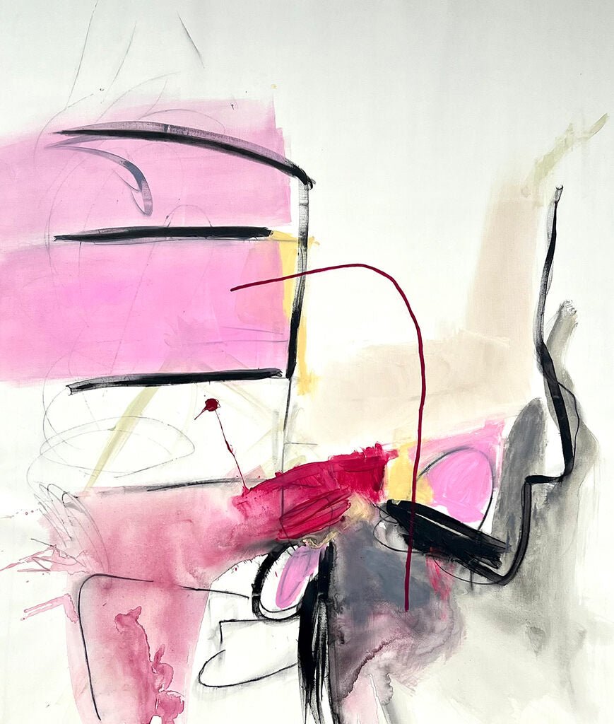 Two Stories - Adrienn Krahl - Abstract Painting - Ideelart