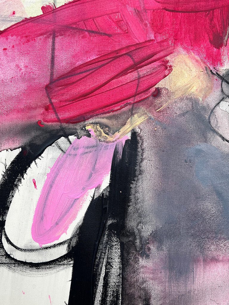 Two Stories - Adrienn Krahl - Abstract Painting - Ideelart