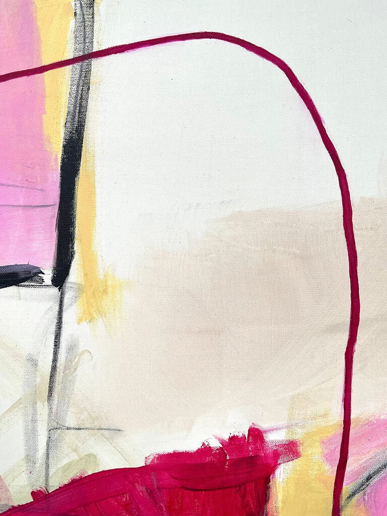 Two Stories - Adrienn Krahl - Abstract Painting - Ideelart