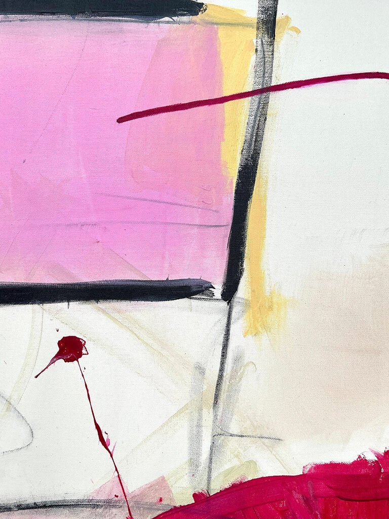 Two Stories - Adrienn Krahl - Abstract Painting - Ideelart