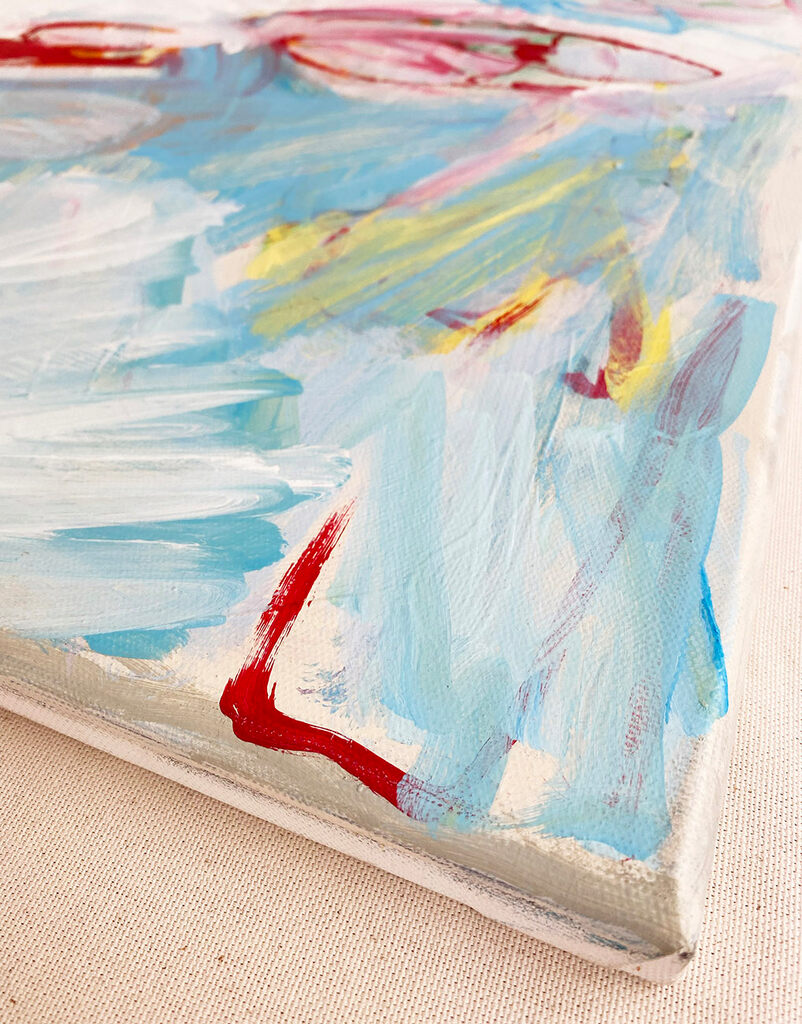 Untitled (Fire, Water, Wind) - Laura Basterra Sanz - Abstract Painting - Ideelart