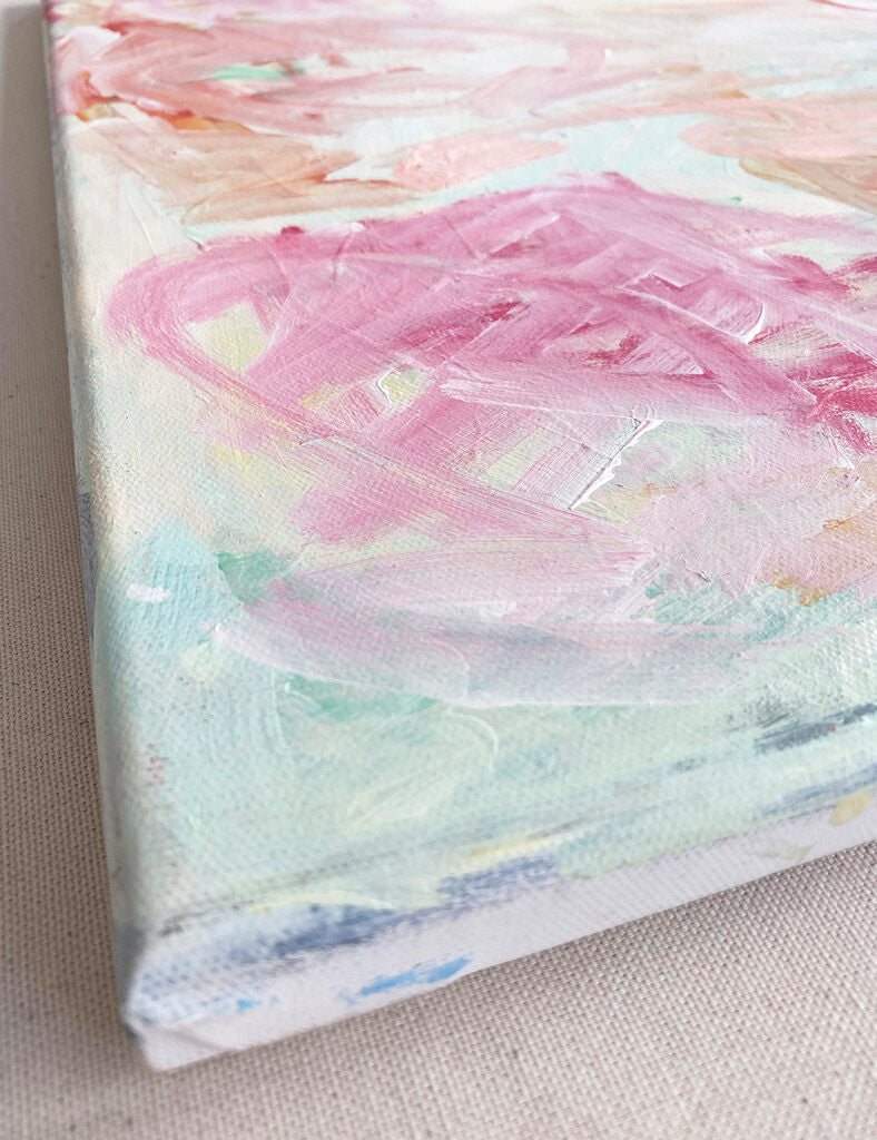 Untitled (Fire, Water, Wind) - Laura Basterra Sanz - Abstract Painting - Ideelart