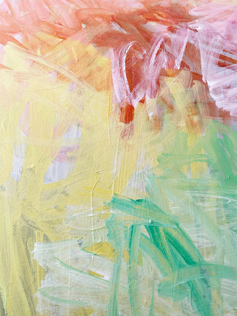 Untitled (Fire, Water, Wind) - Laura Basterra Sanz - Abstract Painting - Ideelart