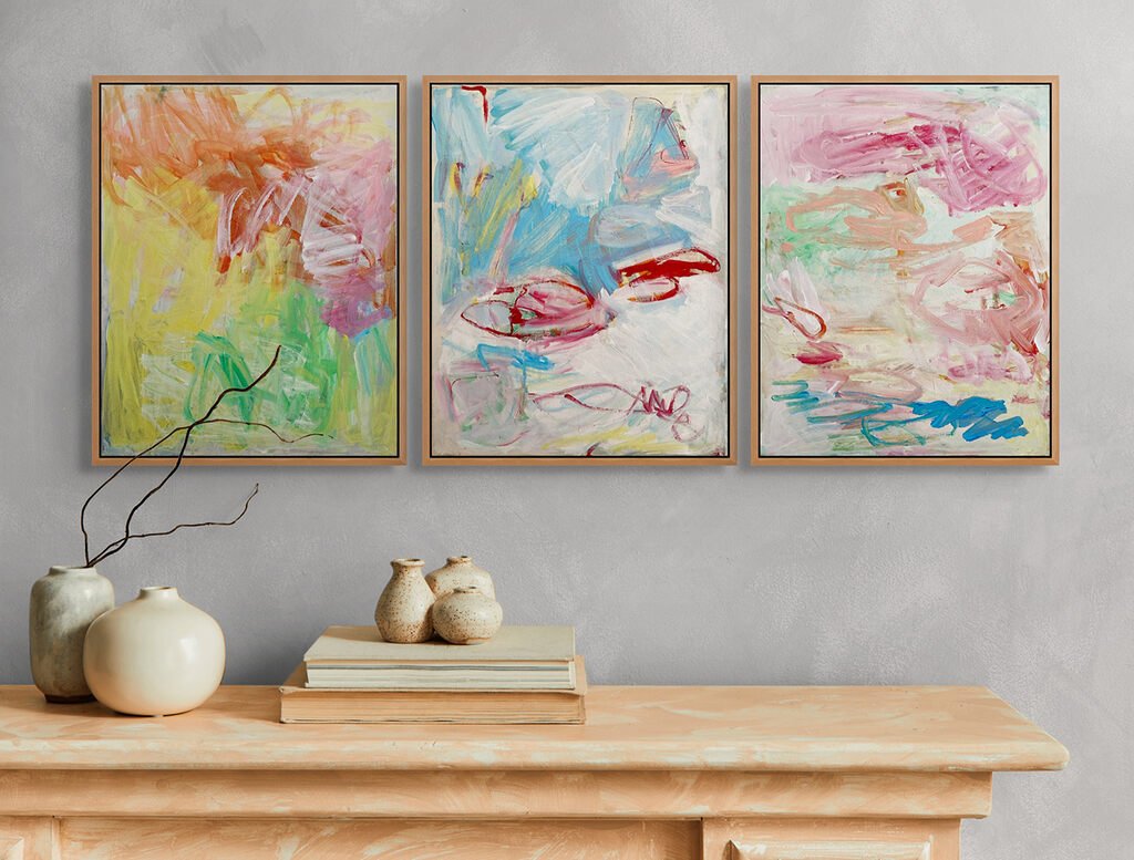 Untitled (Fire, Water, Wind) - Laura Basterra Sanz - Abstract Painting - Ideelart