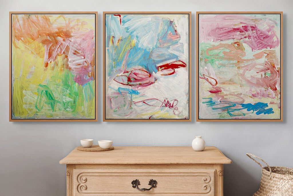 Untitled (Fire, Water, Wind) - Laura Basterra Sanz - Abstract Painting - Ideelart