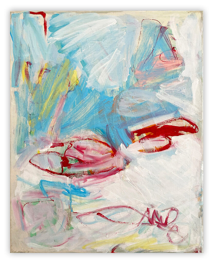 Untitled (Fire, Water, Wind) - Laura Basterra Sanz - Abstract Painting - Ideelart