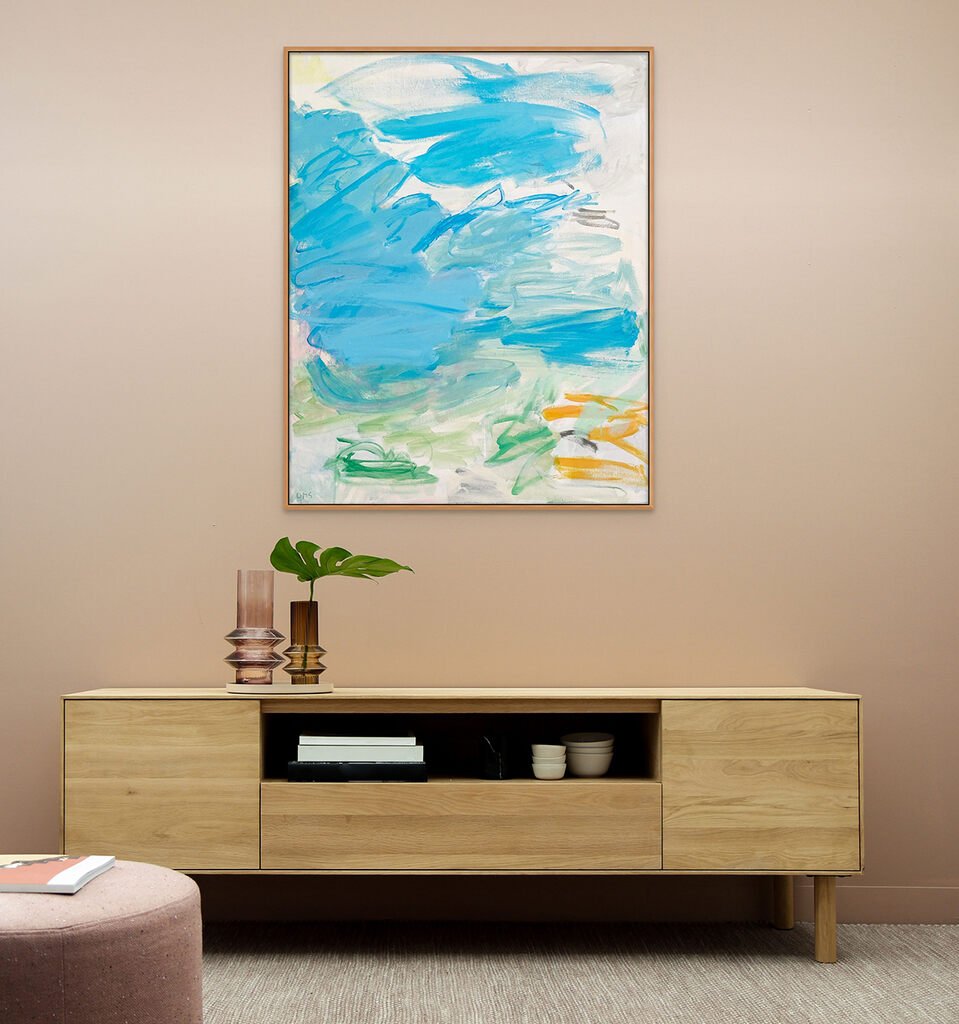 Untitled (summer breeze) - Laura Basterra Sanz - Abstract Painting - Ideelart