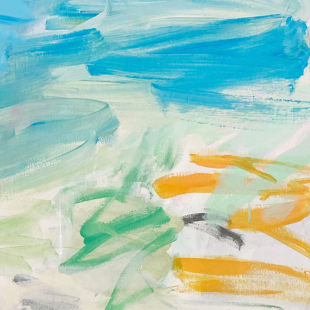 Untitled (summer breeze) - Laura Basterra Sanz - Abstract Painting - Ideelart