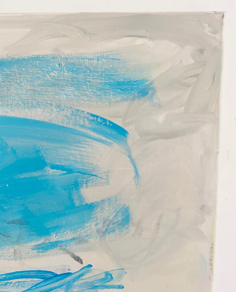 Untitled (summer breeze) - Laura Basterra Sanz - Abstract Painting - Ideelart