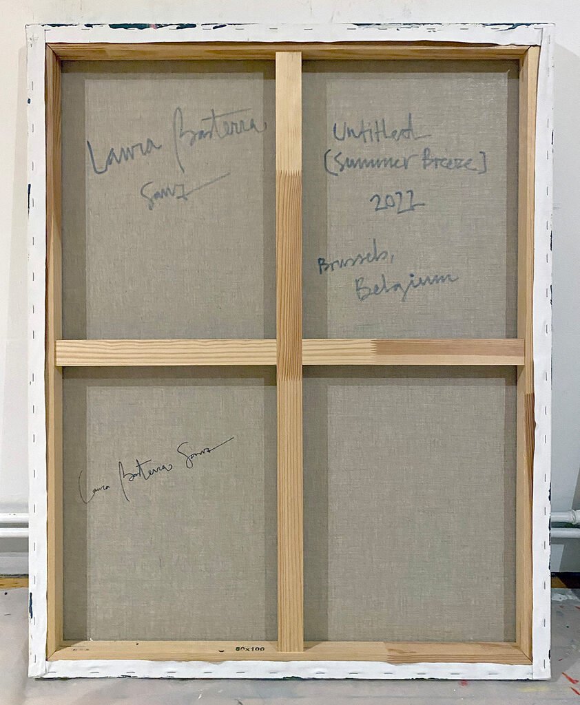 Untitled (summer breeze) - Laura Basterra Sanz - Abstract Painting - Ideelart