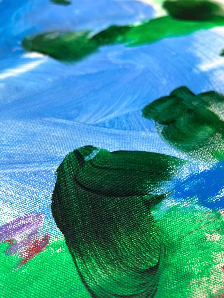 Walk In Ginza - Adrienn Krahl - Abstract Painting - Ideelart