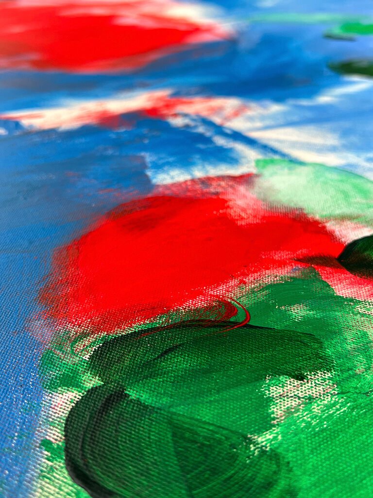 Walk In Ginza - Adrienn Krahl - Abstract Painting - Ideelart