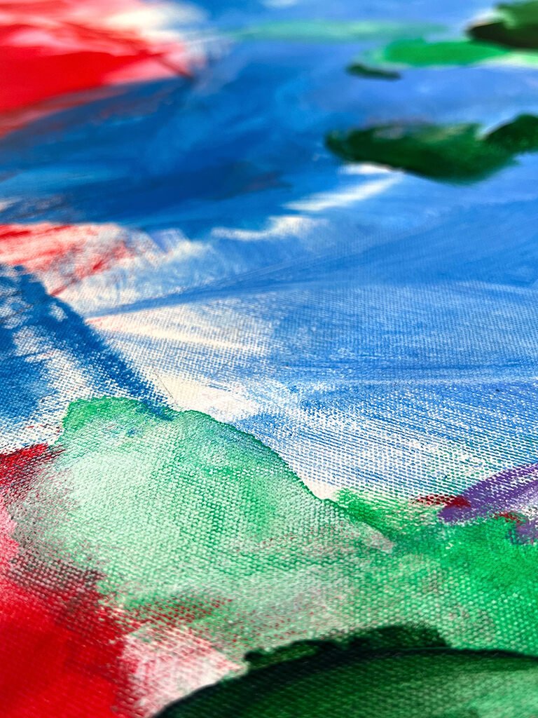 Walk In Ginza - Adrienn Krahl - Abstract Painting - Ideelart