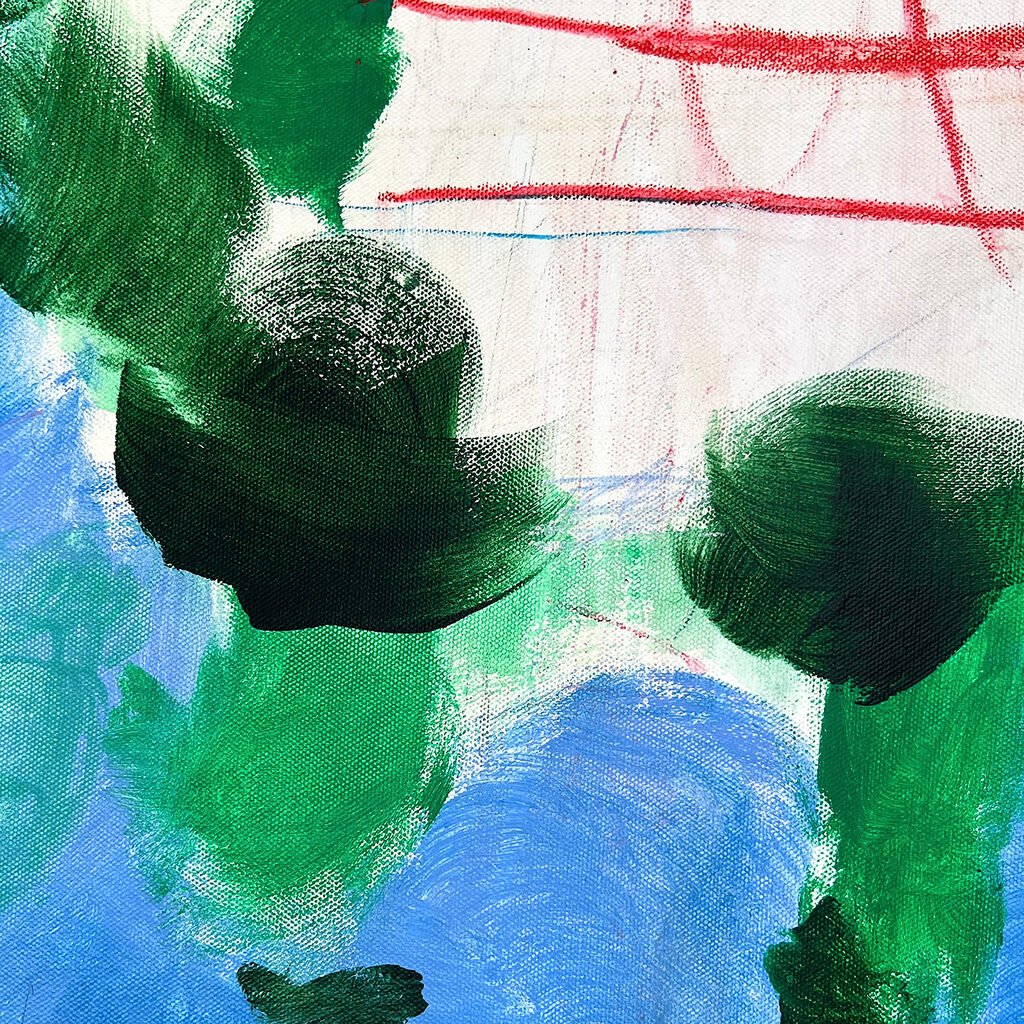 Walk In Ginza - Adrienn Krahl - Abstract Painting - Ideelart