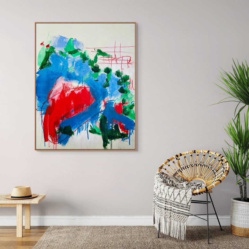 Walk In Ginza - Adrienn Krahl - Abstract Painting - Ideelart