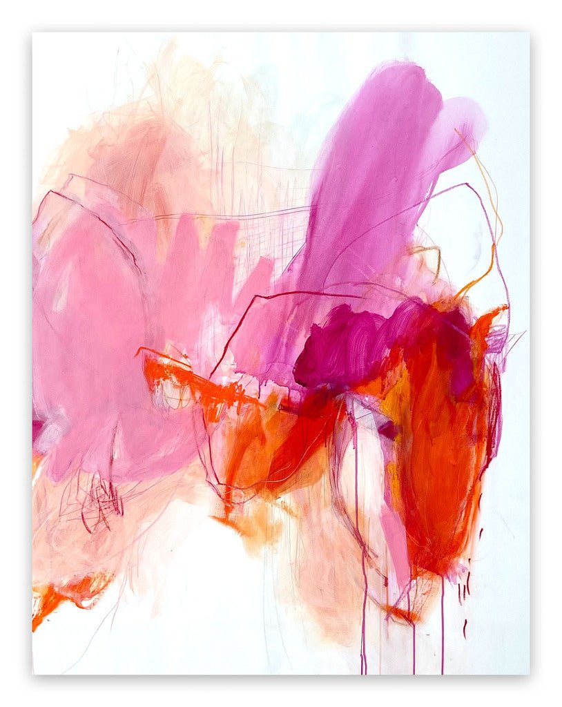 Waterlilies 3 - Adrienn Krahl - Abstract Painting - Ideelart