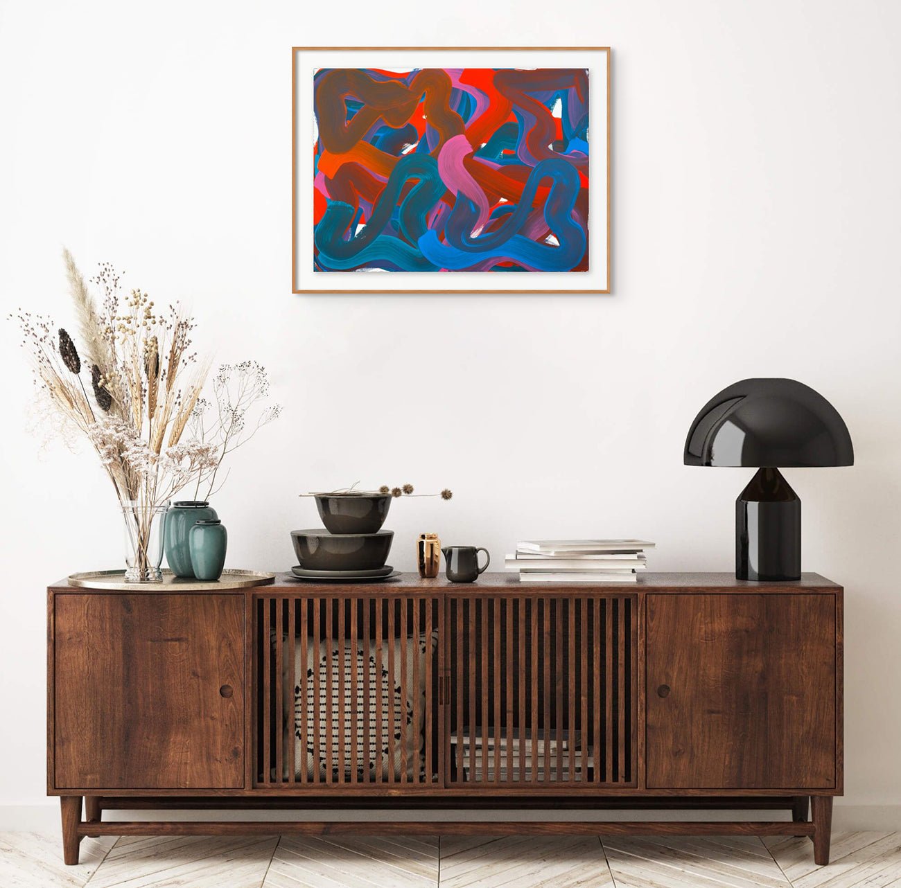 Wiggle No.22 - Leon Phillips - Abstract Painting - Ideelart