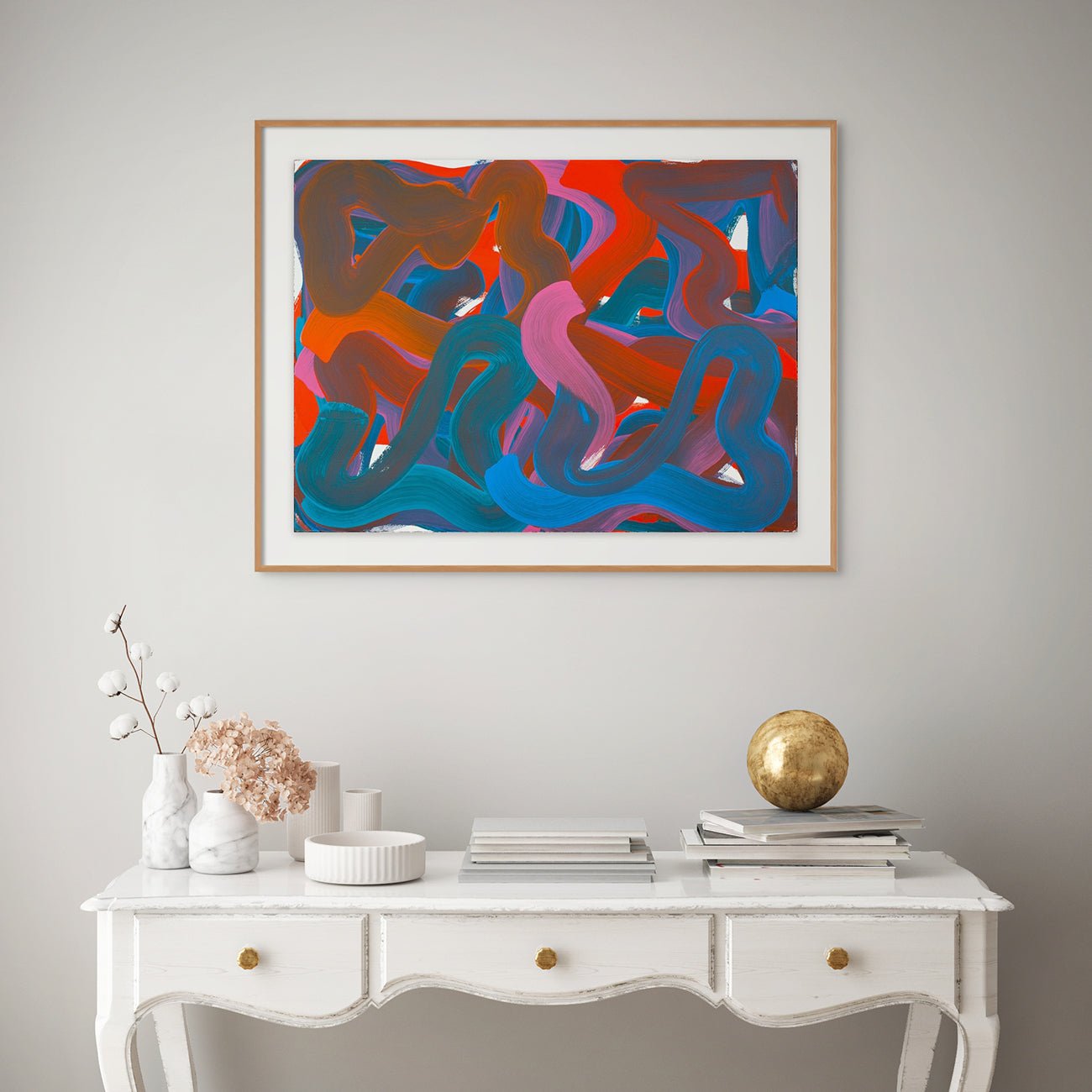 Wiggle No.22 - Leon Phillips - Abstract Painting - Ideelart