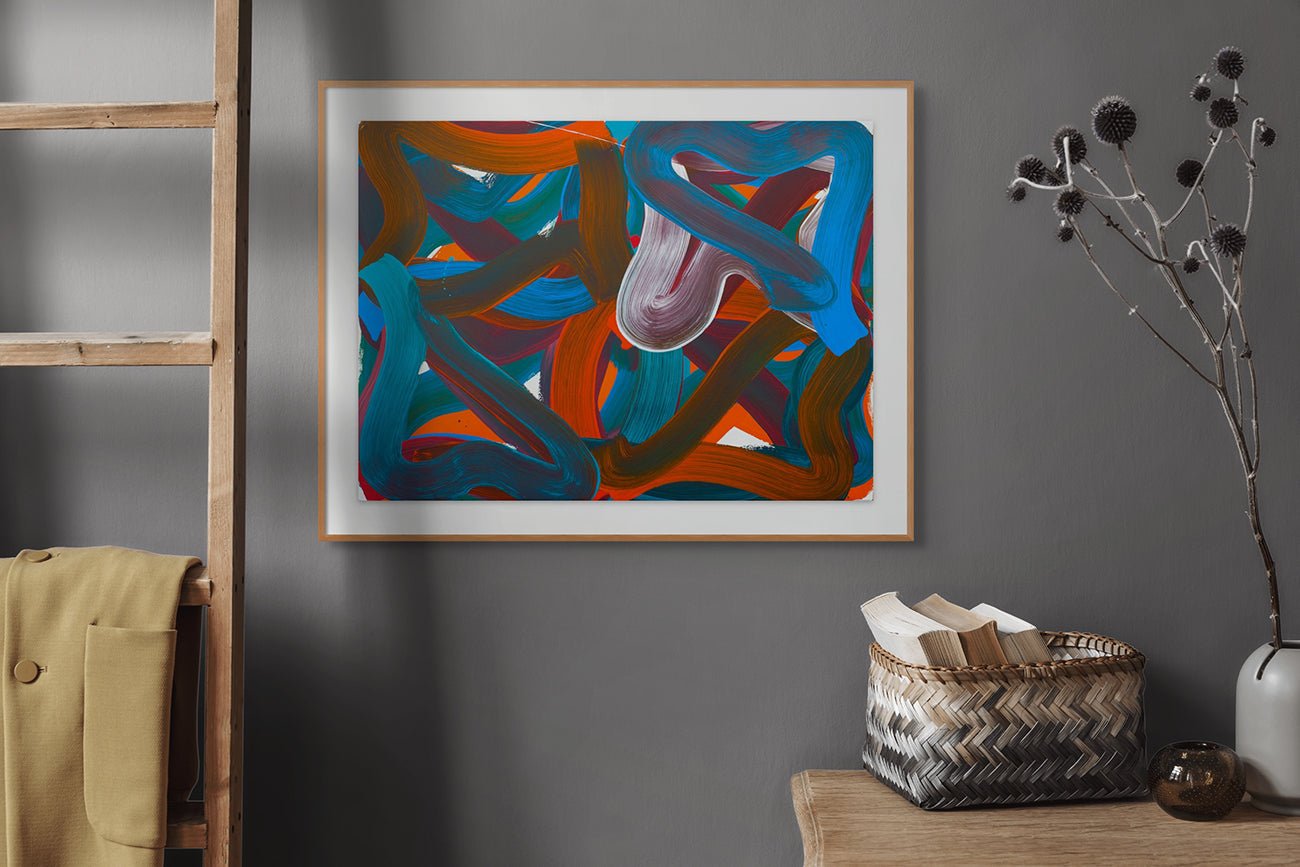 Wiggle No.6 - Leon Phillips - Abstract Painting - Ideelart