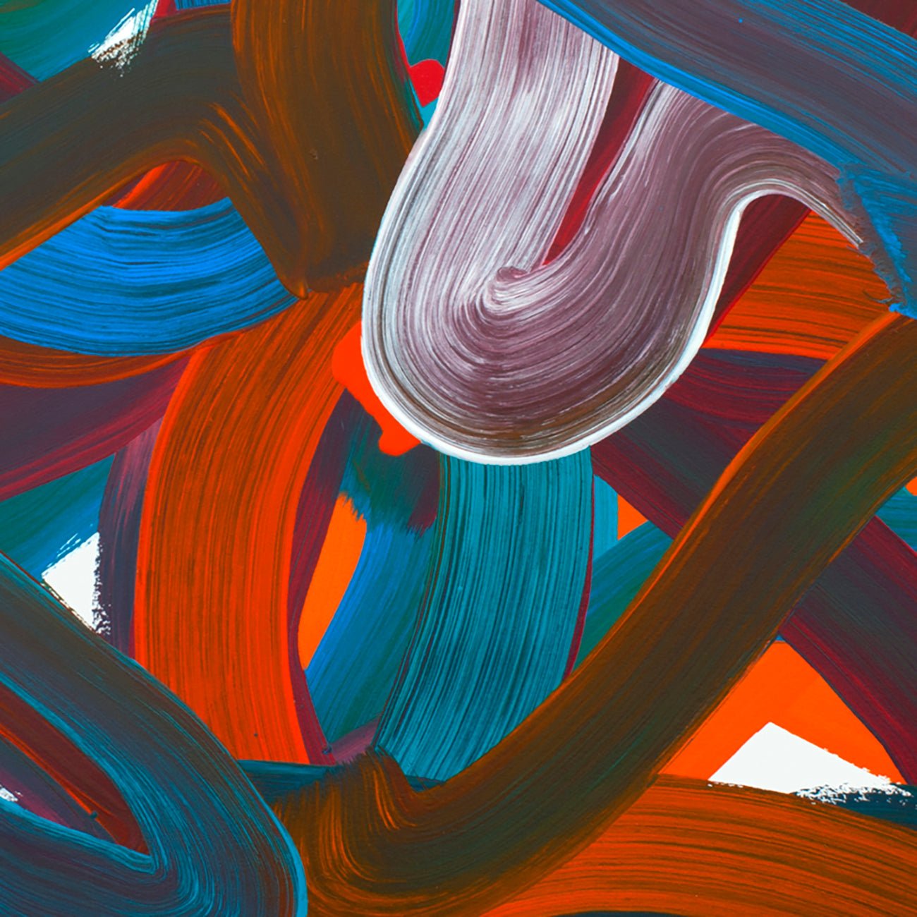 Wiggle No.6 - Leon Phillips - Abstract Painting - Ideelart