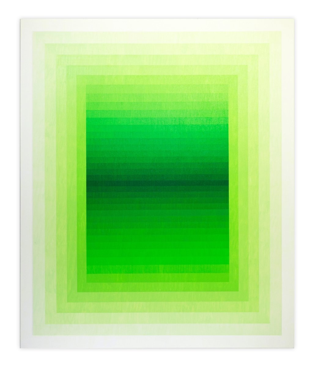 Adjusted Light (Green Light) - by Andy Harwood - Abstract Painting - Ideelart