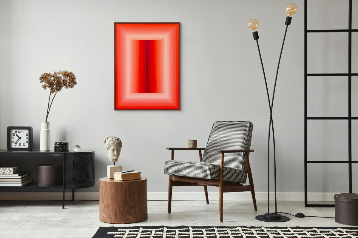 Adjusted Light (Orange DPP / Red Violet) - by Andy Harwood - Abstract Painting - Ideelart