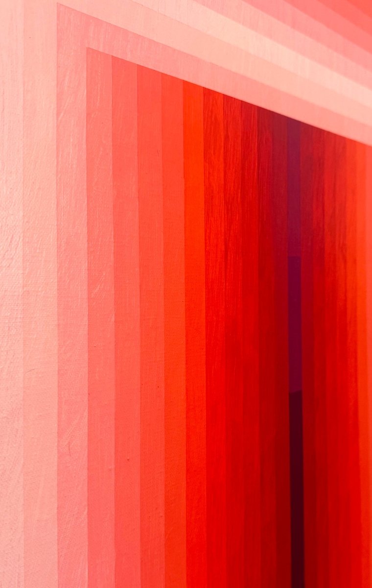 Adjusted Light (Orange DPP / Red Violet) - by Andy Harwood - Abstract Painting - Ideelart