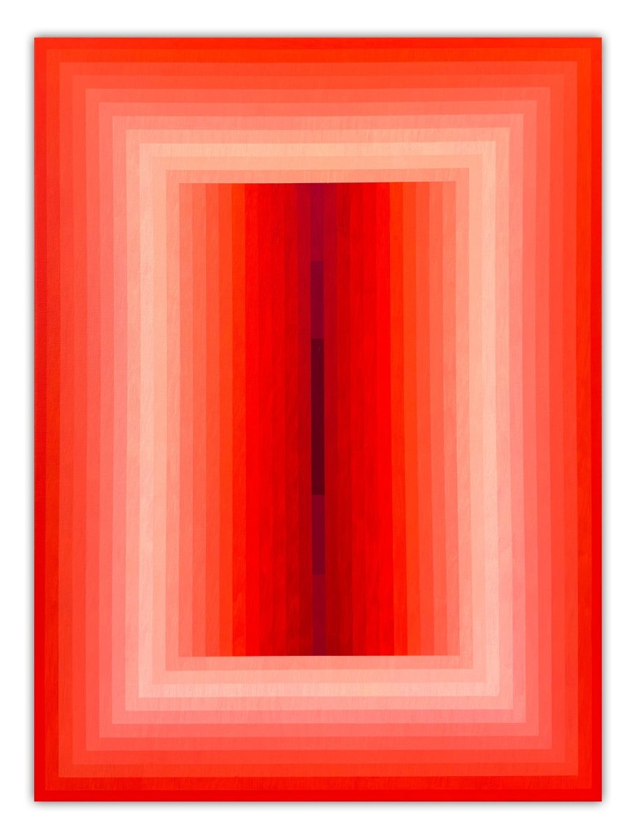 Adjusted Light (Orange DPP / Red Violet) - by Andy Harwood - Abstract Painting - Ideelart