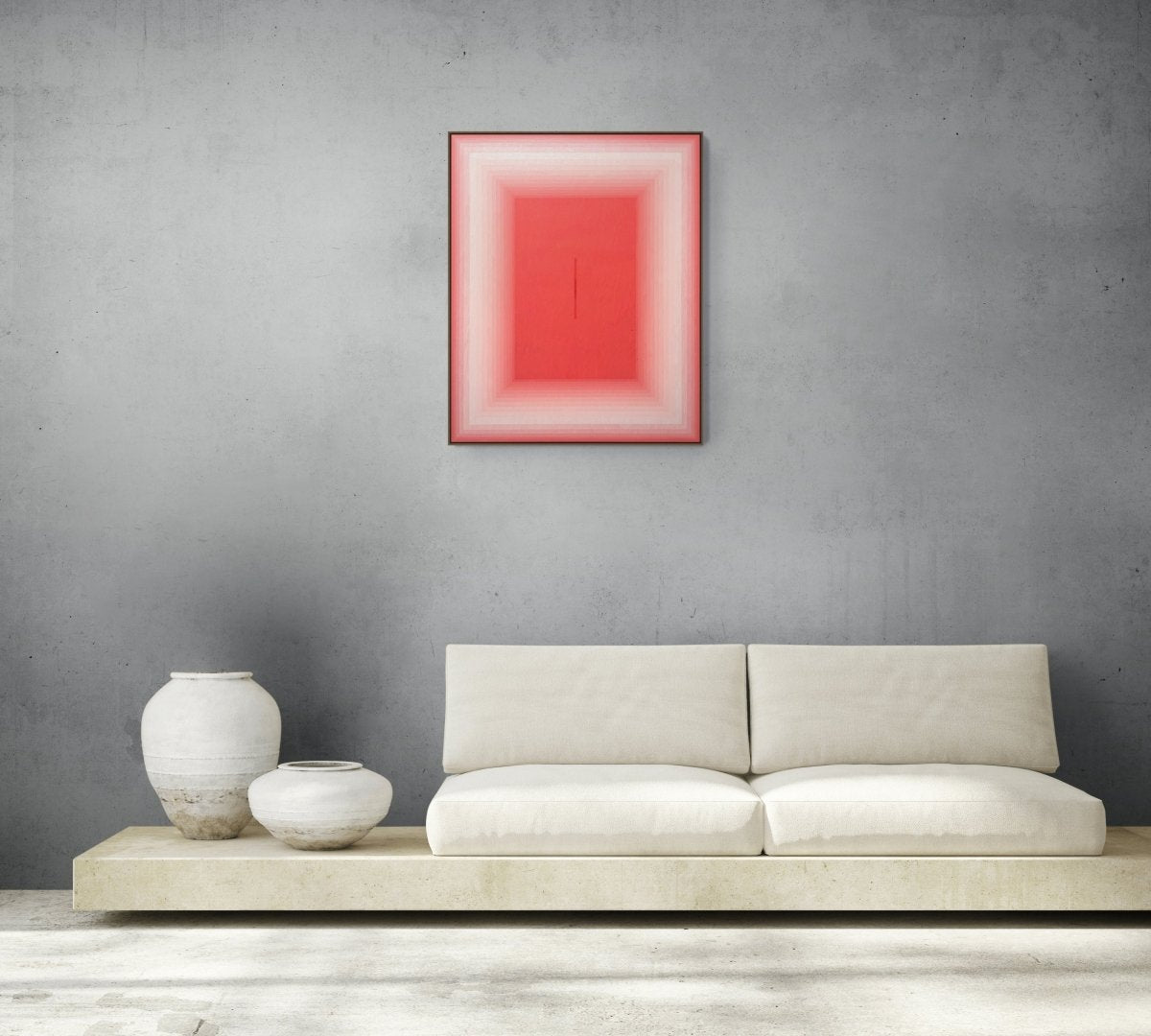 Autosuggestion (Peach) - by Andy Harwood - Abstract Painting - Ideelart