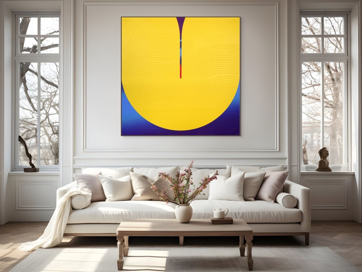 Azur Bouton d’or Violine Tu illumines - by Jerome Tham Vo My - Abstract Mixed Media - Ideelart