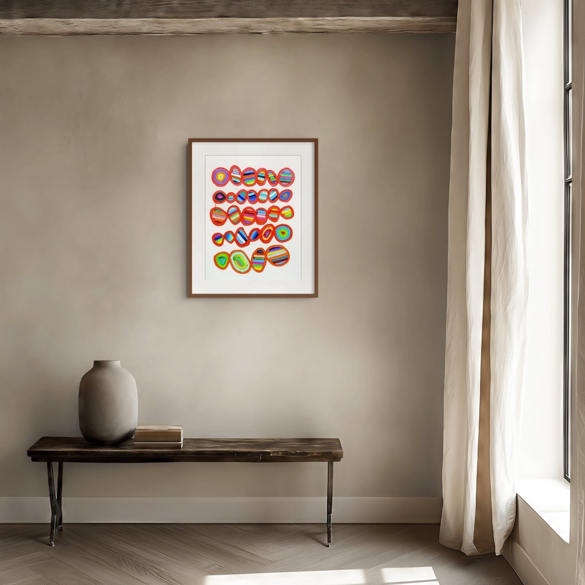 Birdsong 1 - by Martina Nehrling - Abstract Painting - Ideelart