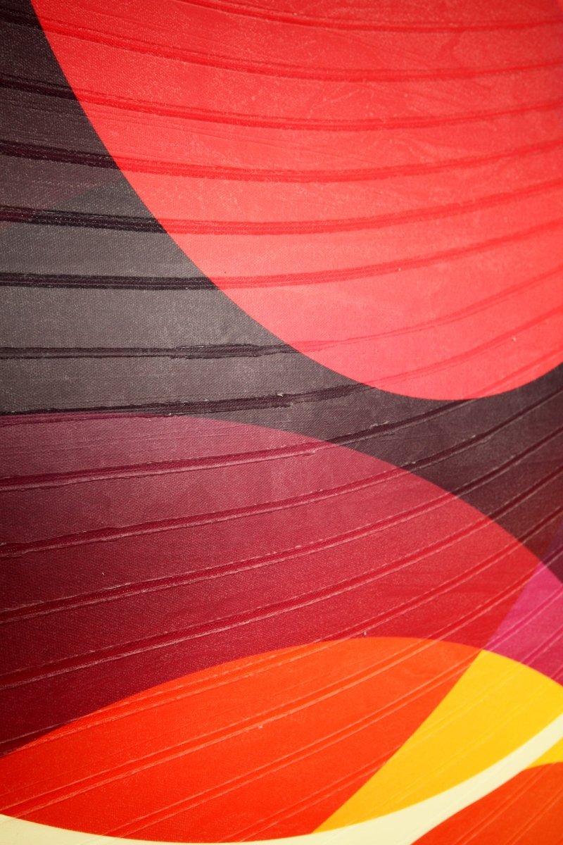 Capucine Cramoisi Mimosa Et Toi ? - by Jerome Tham Vo My - Abstract Mixed Media - Ideelart