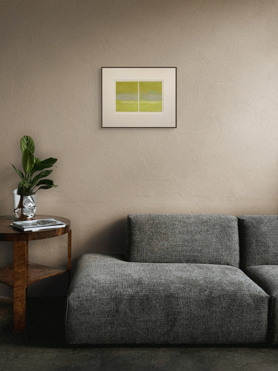 Celedon Mist - by Janise Yntema - Abstract Painting - Ideelart