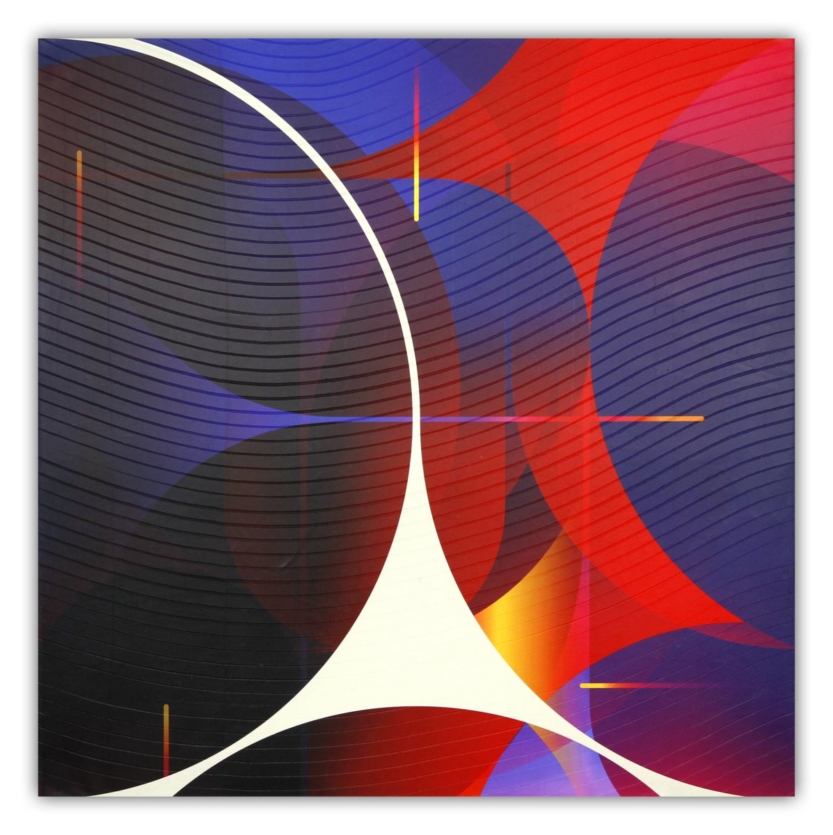 Cinabre Nuit Aubergine Adrénaline - by Jerome Tham Vo My - Abstract Mixed Media - Ideelart