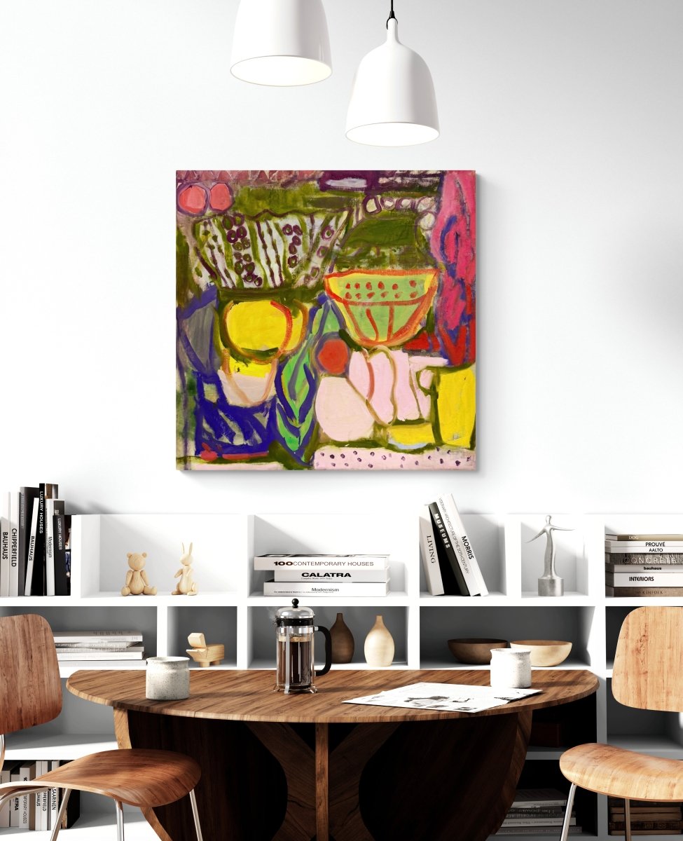 Coming over for breakfast - by Petra Schott - Abstract Painting - Ideelart