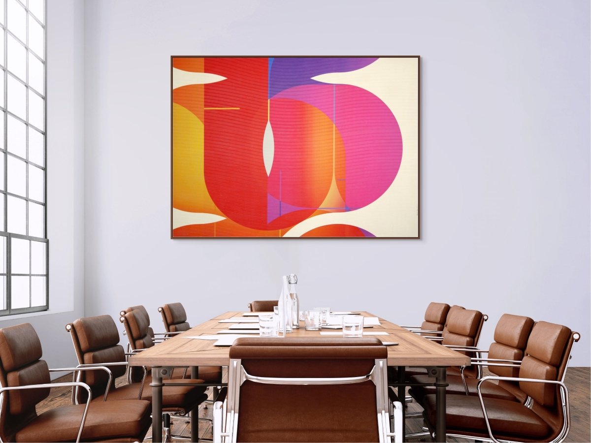 Coq de roche Evêque Coquelicot Doux comme un Agneau - by Jerome Tham Vo My - Abstract Mixed Media - Ideelart