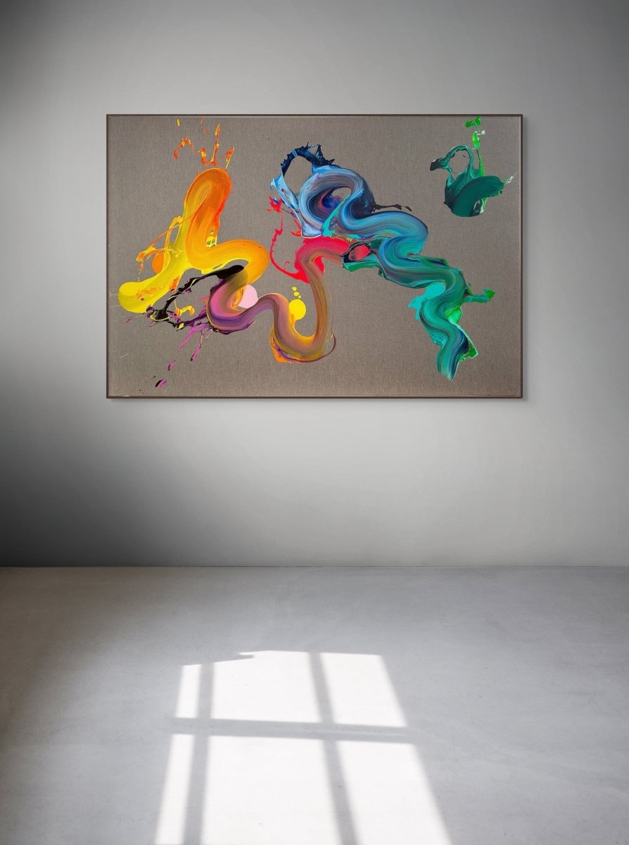 Don't look back - by Nikolaos Schizas - Abstract Painting - Ideelart