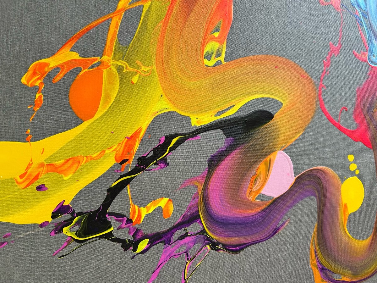 Don't look back - by Nikolaos Schizas - Abstract Painting - Ideelart