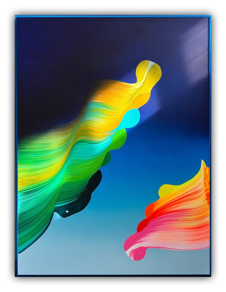 Dual Frequency - by Nikolaos Schizas - Abstract Painting - Ideelart