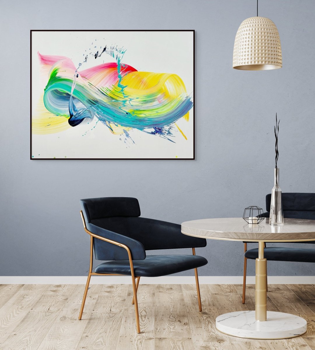 Echo bloom - by Nikolaos Schizas - Abstract Painting - Ideelart