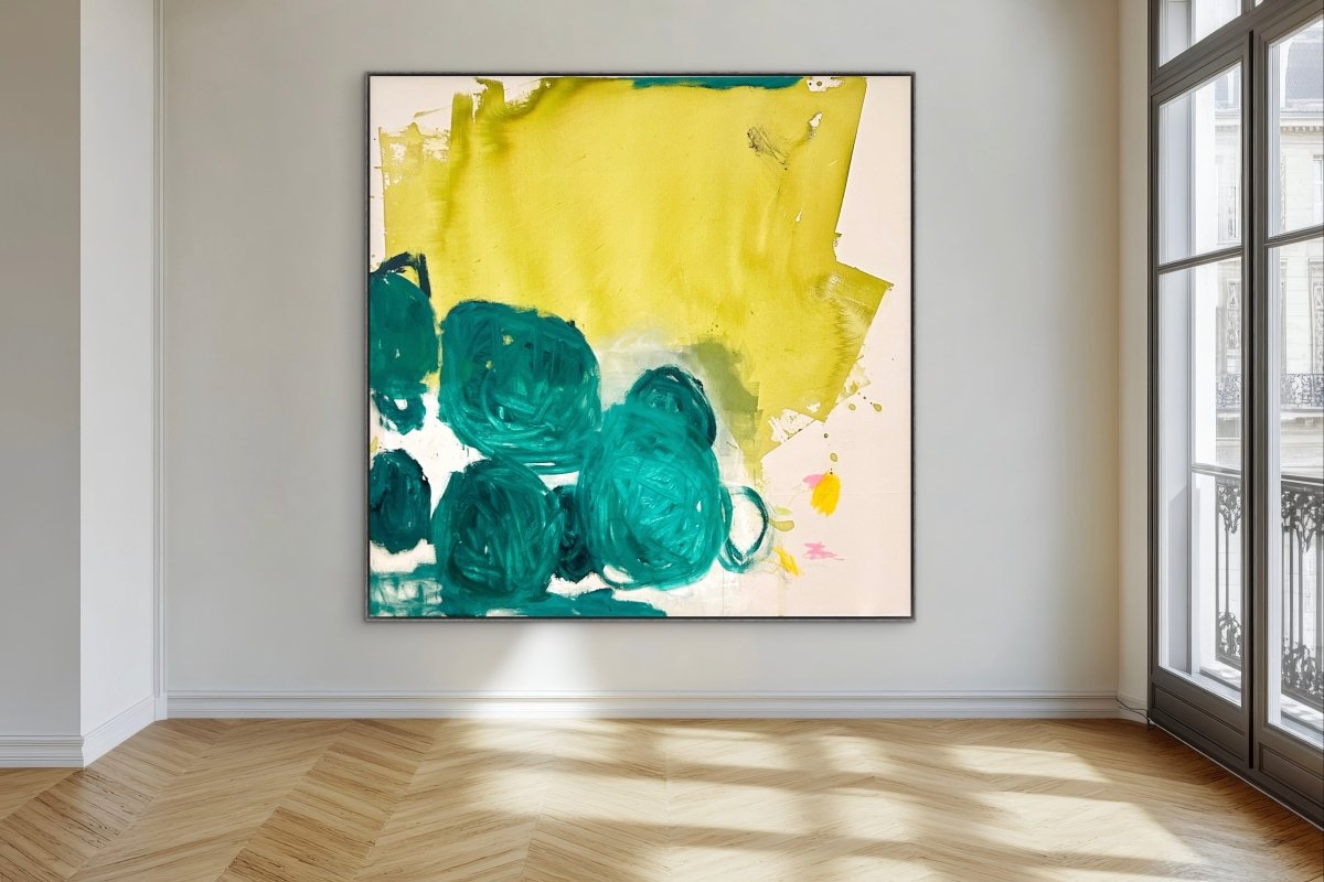 Emerald drift - by Manuela Karin Knaut - Abstract Painting - Ideelart