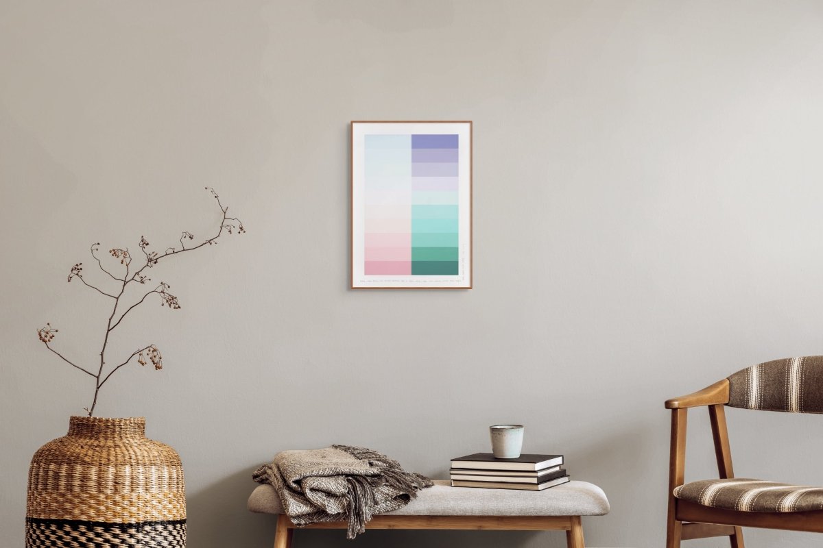 Emotional color chart 243 - by Kyong Lee - Abstract Painting - Ideelart