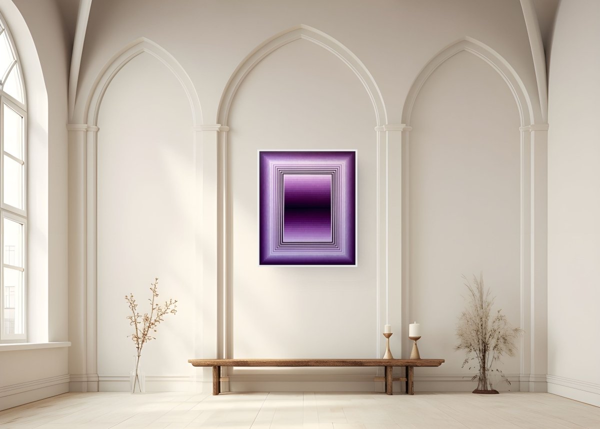 Extended Light (Cobalt Violet) - by Andy Harwood - Abstract Painting - Ideelart