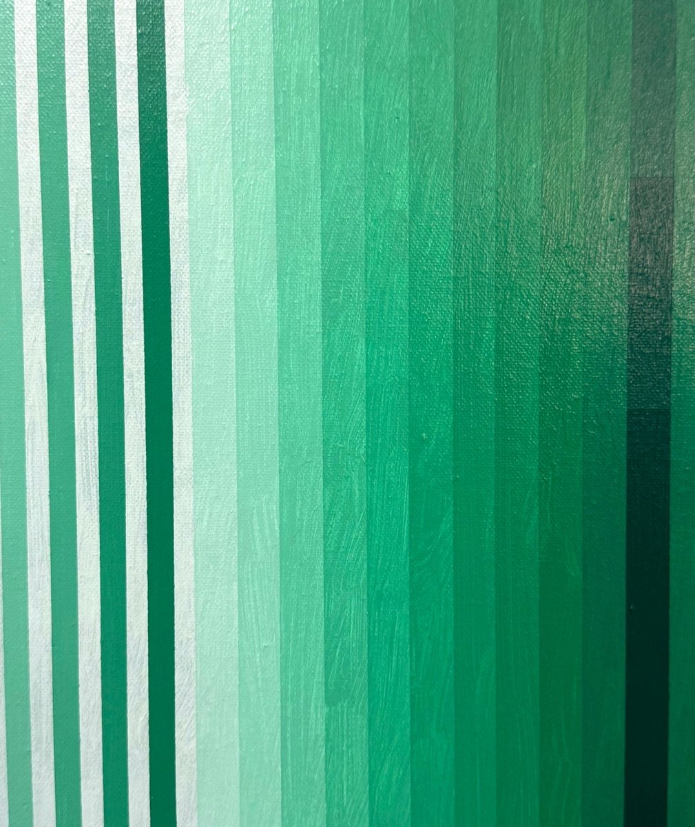 Extended Light (Emerald) - by Andy Harwood - Abstract Painting - Ideelart