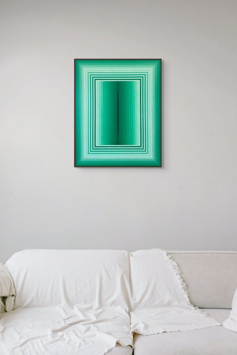 Extended Light (Emerald) - by Andy Harwood - Abstract Painting - Ideelart