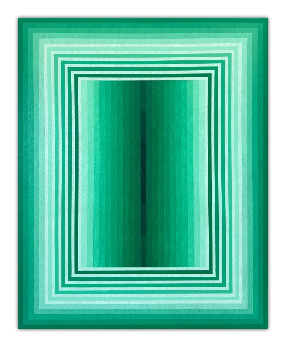Extended Light (Emerald) - by Andy Harwood - Abstract Painting - Ideelart