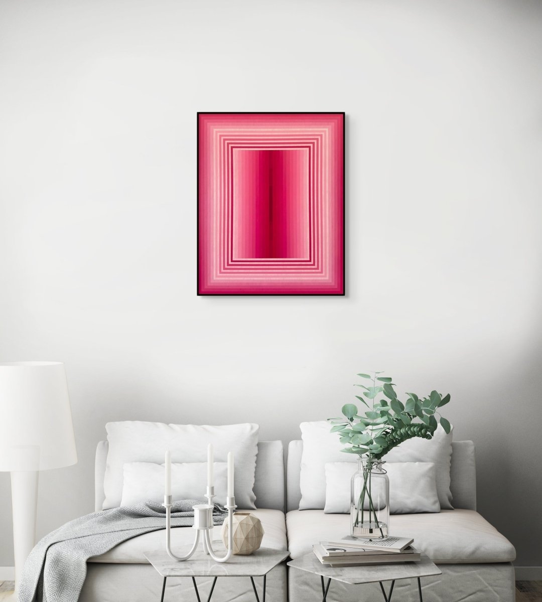 Extended Light (Rose Madder) - by Andy Harwood - Abstract Painting - Ideelart