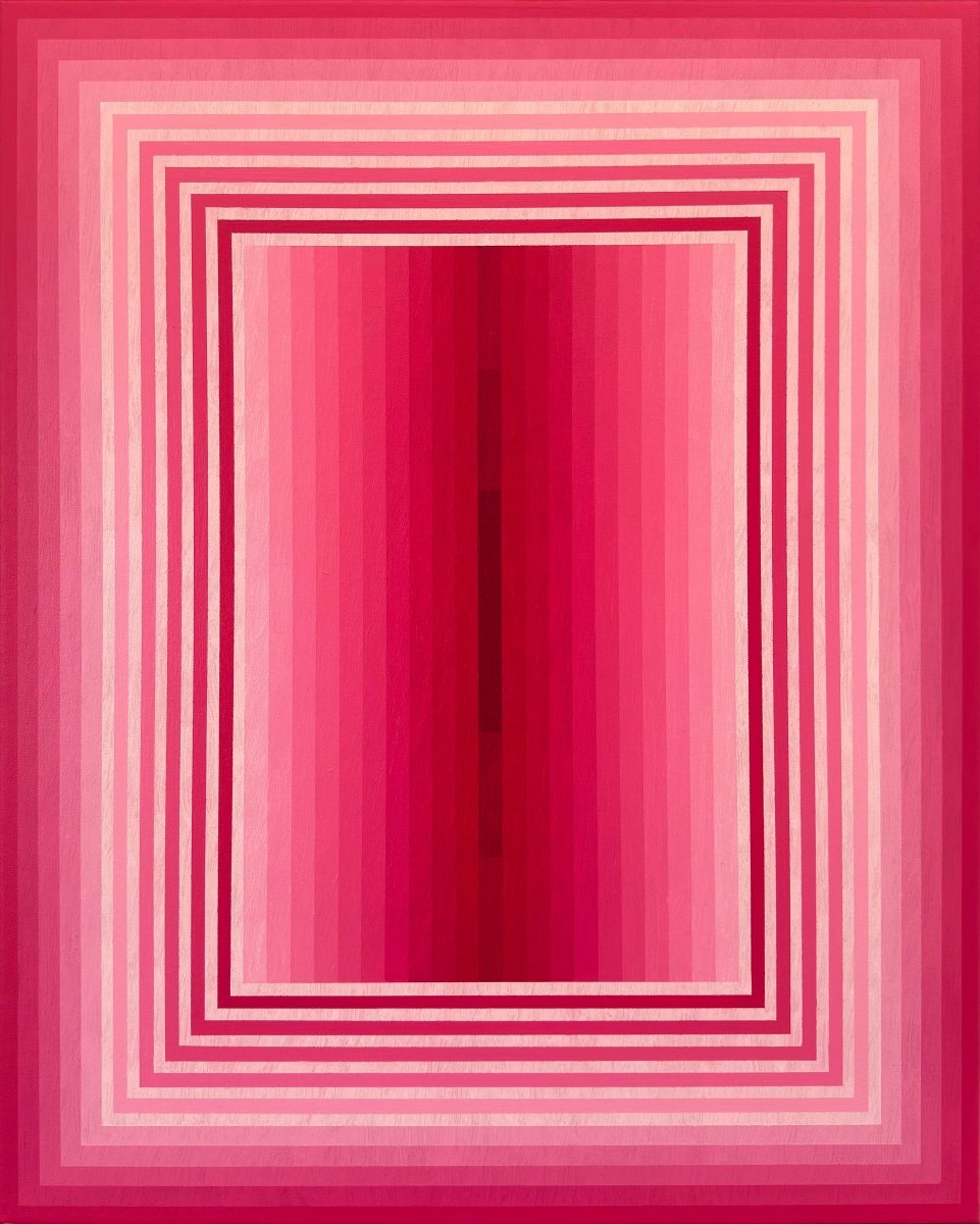 Extended Light (Rose Madder) - by Andy Harwood - Abstract Painting - Ideelart