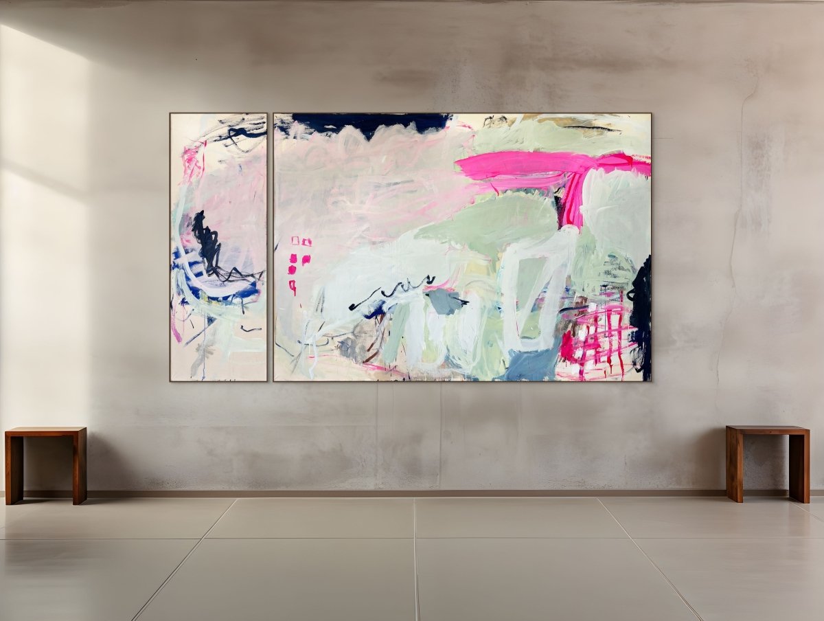 Far Away - by Macha Poynder - Abstract Painting - Ideelart